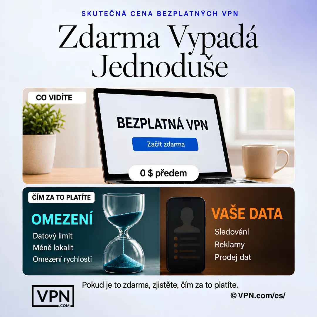 Bezplatné VPN možná nic nestojí předem, ale jsou často placeny prostřednictvím omezení nebo uživatelských dat.